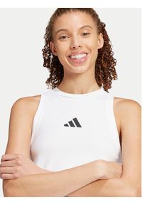 Adidas - adidas Top Future Icons 3-Stripes JC5419 Biały Slim Fit. Kolor: biały. Materiał: bawełna #4