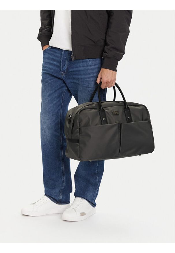 G-Star RAW - G-Star Raw Torba weekendowa EO-LEON-LX8740J Szary. Kolor: szary. Materiał: materiał