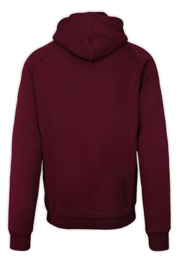 Pako Jeans - Bluza Bordowa z Kapturem, z Kieszonkami, Męska -PAKO JEANS. Typ kołnierza: kaptur. Kolor: czerwony. Materiał: bawełna, poliester, elastan. Styl: klasyczny
