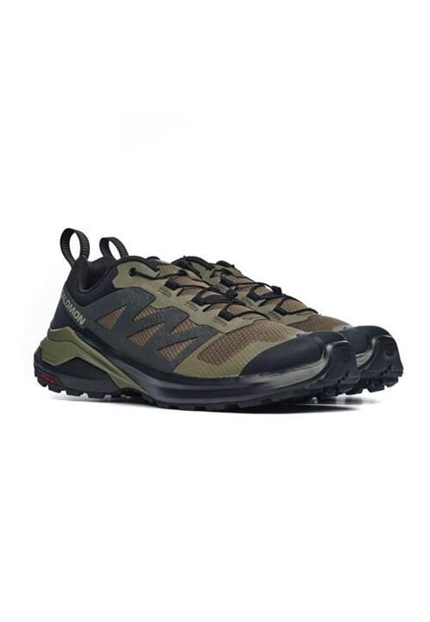 salomon - Buty do biegania męskie Salomon X-adventure. Kolor: czarny, wielokolorowy. Materiał: syntetyk, materiał. Szerokość cholewki: normalna