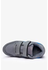 Casu - Szare buty sportowe na rzepy casu c913. Zapięcie: rzepy. Kolor: szary, wielokolorowy, niebieski #1