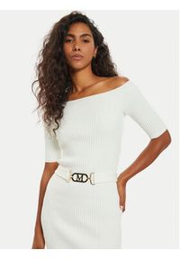 Marciano Guess Sukienka dzianinowa 4BGK08 5618Z Écru Bodycon Fit. Materiał: wiskoza. Typ sukienki: bodycon