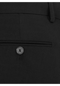 Pako Lorente - PAKO LORENTE – Czarne spodnie ganiturowe. Kolor: czarny. Materiał: poliester, wiskoza, elastan. Wzór: gładki. Styl: młodzieżowy, elegancki #9
