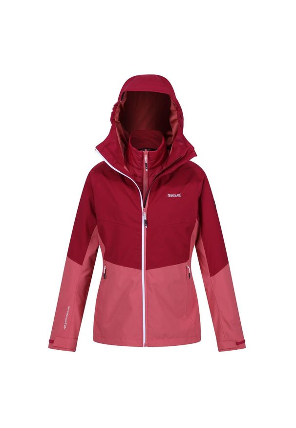 Kurtka trekkingowa damska Regatta Wentwood VIII. Kolor: czerwony. Materiał: poliamid. Sport: turystyka piesza