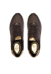 MICHAEL Michael Kors Sneakersy Allie Wrap Trainer 43R6ALFP2B Brązowy. Kolor: brązowy. Materiał: skóra