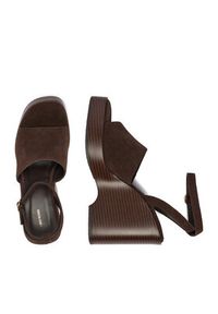 Gino Rossi - GINO ROSSI Sandały C-LZRL1396-2 Brązowy. Kolor: brązowy. Materiał: zamsz, skóra #7