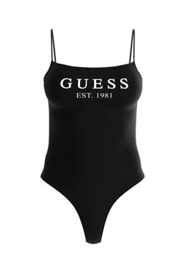 Guess Body Carrie O2GM12 KBBU1 Czarny Slim Fit. Kolor: czarny. Materiał: bawełna