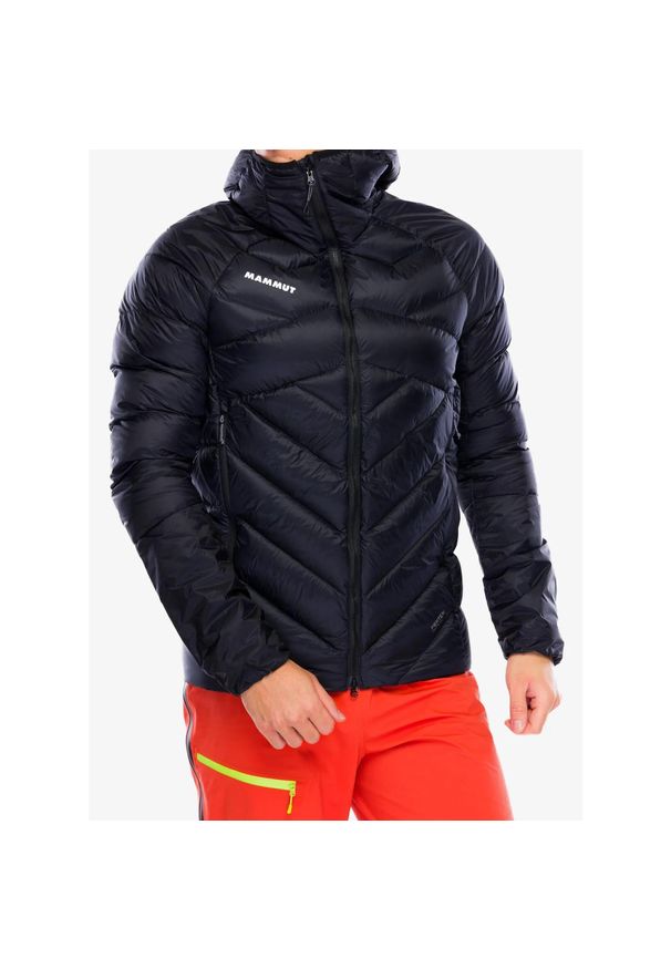 Kurtka puchowa męska Mammut Taiss IN Hooded Jacket. Kolor: czarny. Materiał: puch