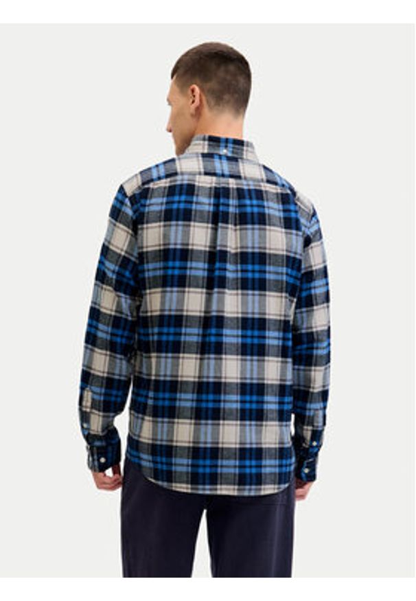 Jack & Jones Koszula Blubarkley 12286224 Granatowy Regular Fit. Kolor: niebieski. Materiał: bawełna