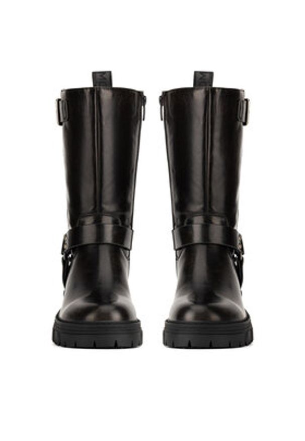 MEXX Botki MI001805043W Czarny. Kolor: czarny. Materiał: skóra