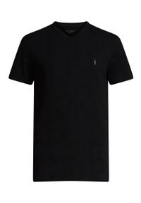 AllSaints – T-shirt TONIC V-NECK MD001M. Okazja: na co dzień. Kolor: czarny. Wzór: aplikacja. Styl: casual #5
