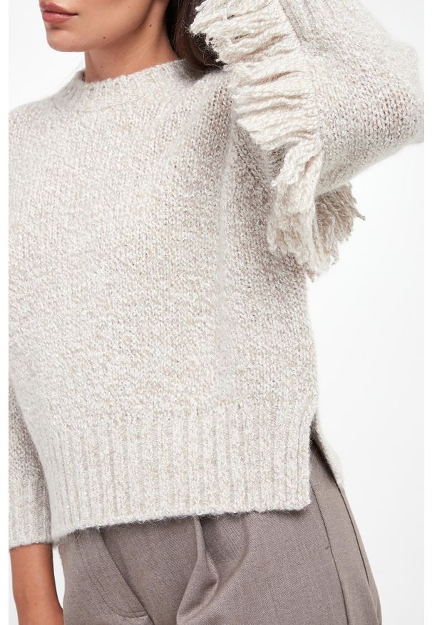 Marella - Sweter damski Nervi MARELLA MONOCHROME