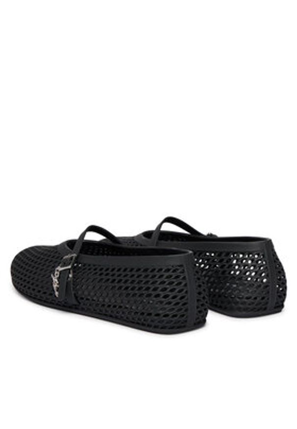 Karl Lagerfeld - KARL LAGERFELD Baleriny Jelly Ballet KL80035 Czarny. Kolor: czarny. Materiał: syntetyk