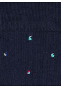 Pako Lorente - PAKO LORENTE - Granatowe skarpety we wzorki. Kolor: niebieski #3