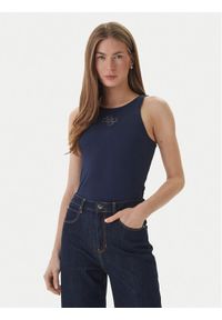 Guess Top W6RP39 KD092 Granatowy Regular Fit. Kolor: niebieski. Materiał: syntetyk #1
