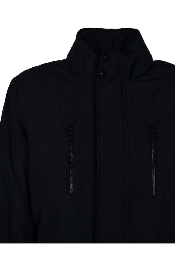 Geox Kurtka Zimowa "Renny" | M2620R T2882 | Mężczyzna | Granatowy. Okazja: na co dzień. Typ kołnierza: kaptur, kołnierzyk stójkowy. Kolor: niebieski. Materiał: poliester. Sezon: zima. Styl: elegancki, casual