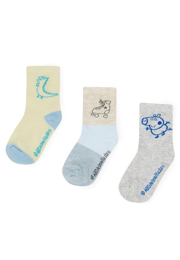 Peppa Pig Skarpety długie ACCS-SS24-234PP-A Niebieski. Kolor: niebieski. Materiał: bawełna