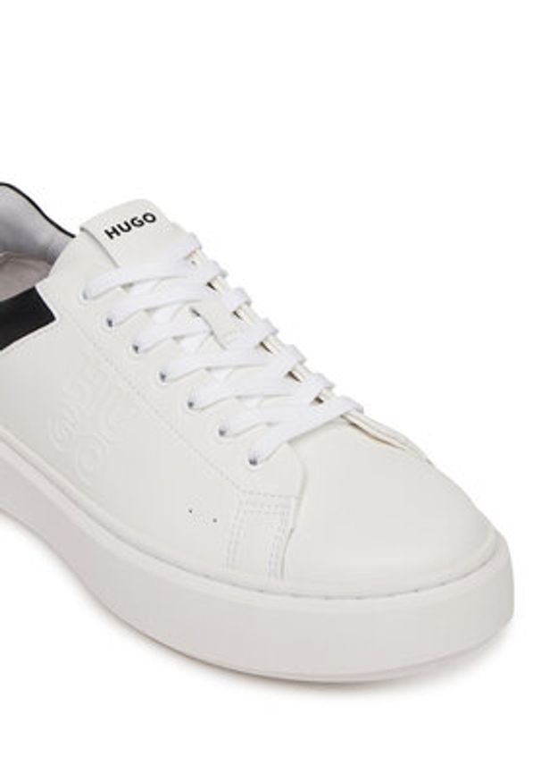 Hugo - HUGO Sneakersy 50543867 Biały. Kolor: biały. Materiał: skóra