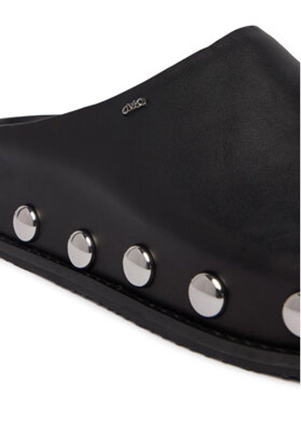 MICHAEL Michael Kors Klapki Hensley Mule 40R6HLFP1L Czarny. Kolor: czarny. Materiał: skóra