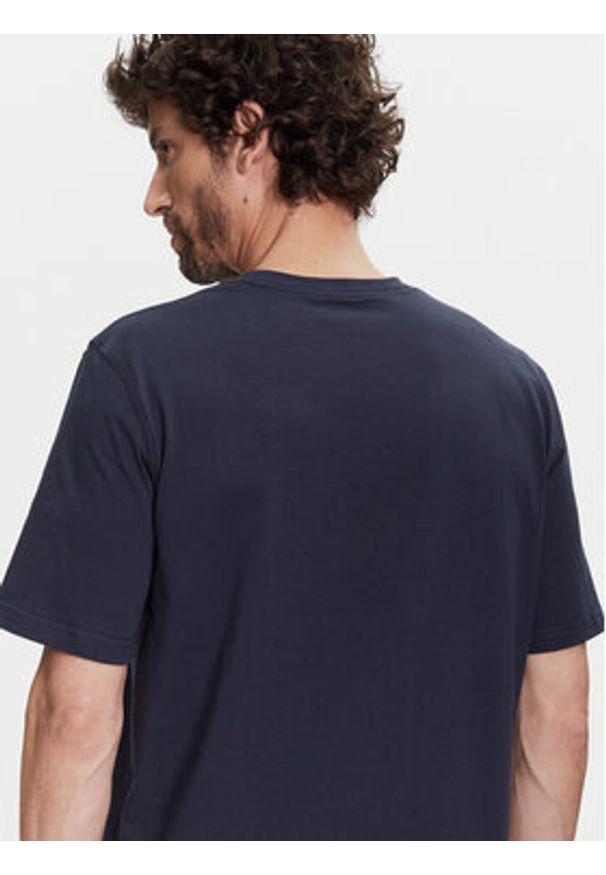 Baldessarini T-Shirt B4 20082.5293 Granatowy Regular Fit. Kolor: niebieski. Materiał: bawełna