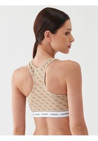 Guess Biustonosz top Carrie O97C01 KBOE1 Beżowy. Kolor: beżowy. Materiał: bawełna
