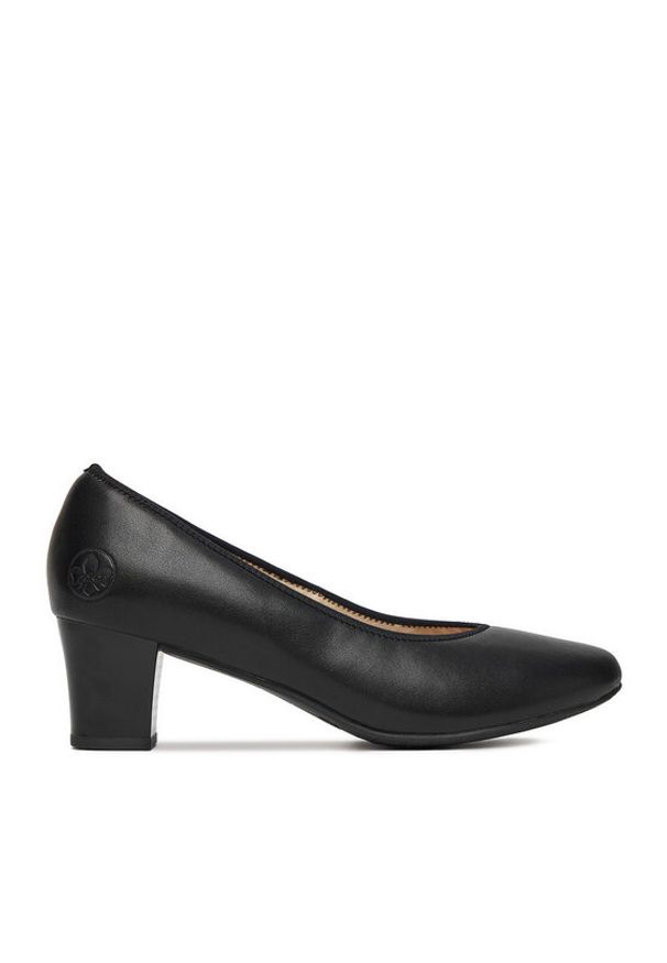 Rieker Półbuty 44650-04 Czarny. Kolor: czarny. Materiał: skóra