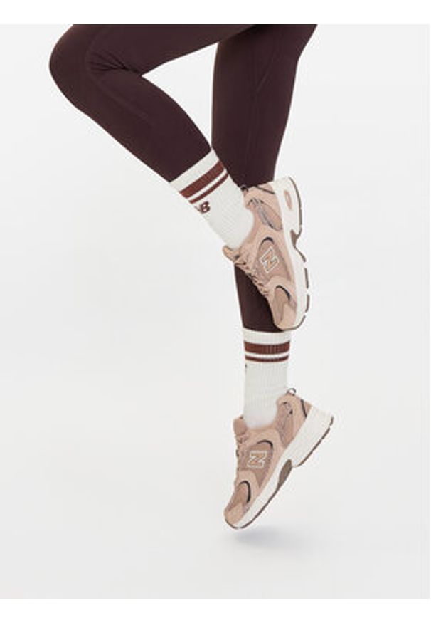 New Balance Sneakersy U530CRA Brązowy. Kolor: brązowy. Materiał: zamsz, skóra