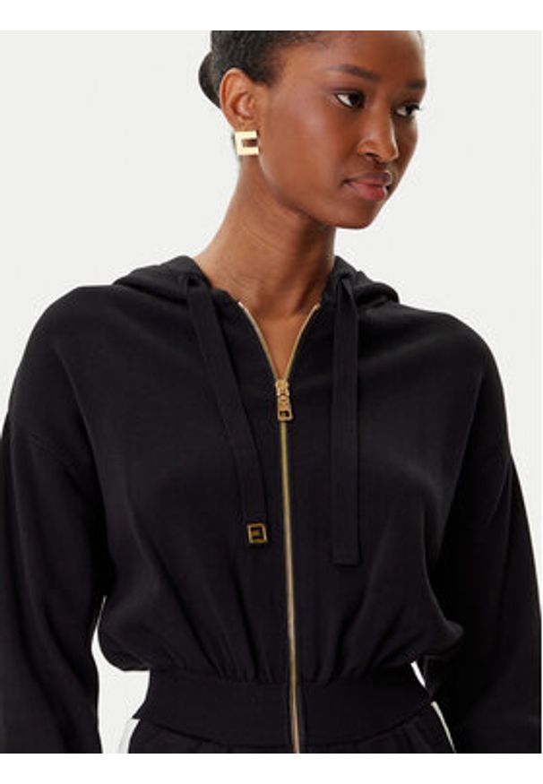 Elisabetta Franchi Kombinezon KT-61S-56E2-V620 Czarny Regular Fit. Kolor: czarny. Materiał: wiskoza