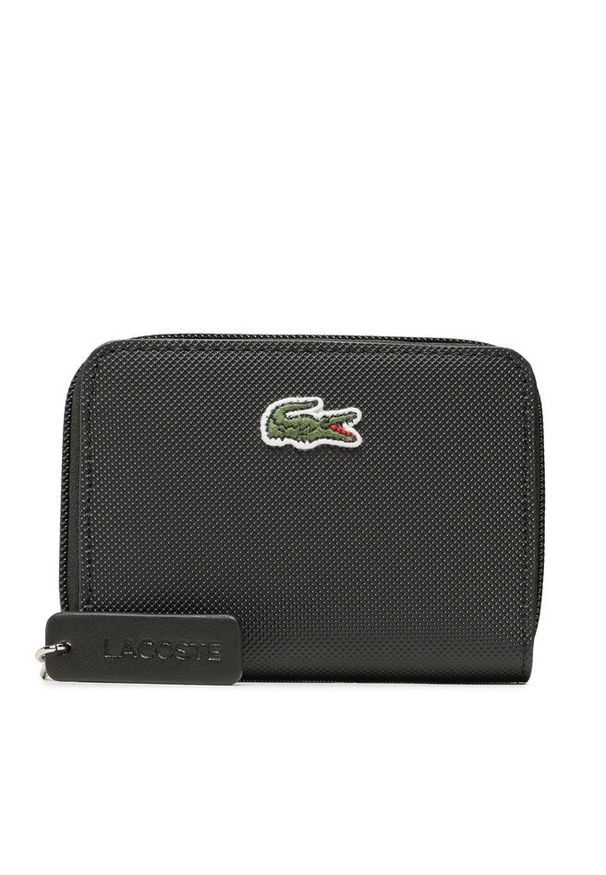 Mały Portfel Damski Lacoste. Kolor: czarny