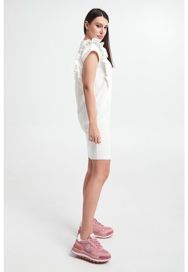 Liu Jo - Sukienka mini LIU JO. Materiał: bawełna. Wzór: aplikacja. Długość: mini