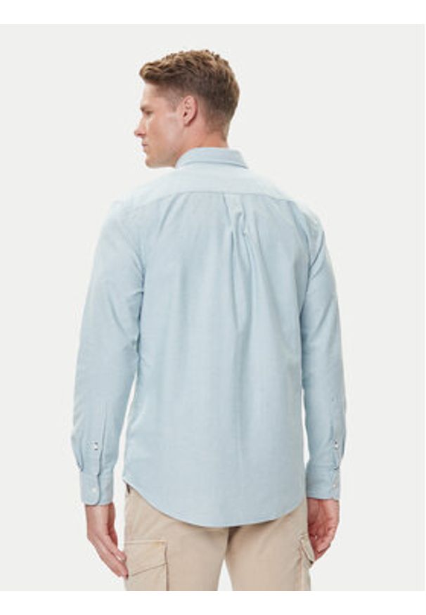 TOMMY HILFIGER - Tommy Hilfiger Koszula Solid Heritage MW0MW35774 Zielony Regular Fit. Kolor: zielony. Materiał: bawełna