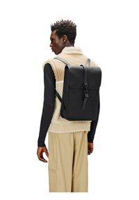 Rains Plecak Backpack Mini W3 13020 Czarny. Kolor: czarny. Materiał: materiał #7
