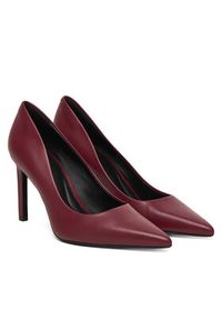 Calvin Klein Szpilki Ess Stiletto 90 HW0HW02608 Bordowy. Kolor: czerwony. Materiał: skóra. Obcas: na szpilce #3