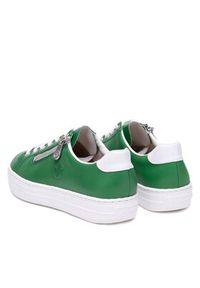 Rieker Sneakersy L59L1-52 Zielony. Kolor: zielony. Materiał: skóra