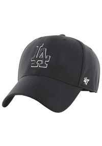 Czapka z daszkiem dla dorosłych 47 Brand MLB Los Angeles Dodgers Cap. Kolor: czarny. Materiał: wełna, akryl #1