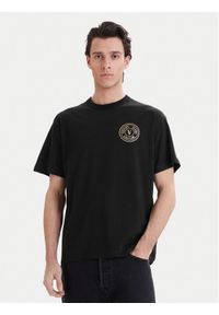 Versace Jeans Couture T-Shirt 80GAHT04 CJ00T Czarny Regular Fit. Kolor: czarny. Materiał: bawełna #1