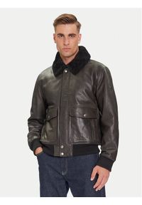 JOOP! Kurtka skórzana Falko 80000864 Szary Regular Fit. Kolor: szary. Materiał: skóra #1
