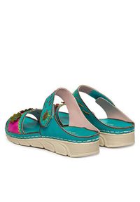 Laura Vita Klapki Dorry 13 Turkusowy. Kolor: turkusowy. Materiał: skóra #6