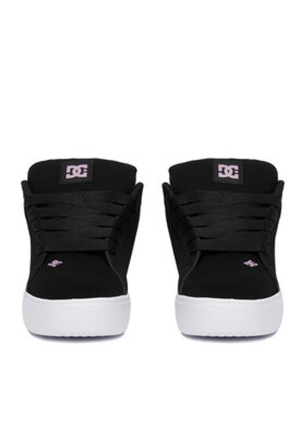 DC Shoes Sneakersy EO-COURT GRAFFIK PLATFORM DC02422003 Czarny. Kolor: czarny. Materiał: nubuk, skóra. Obcas: na platformie