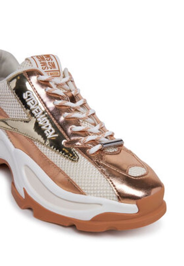 Steve Madden Sneakersy Zoomz SM11002327 Złoty. Kolor: złoty. Materiał: materiał