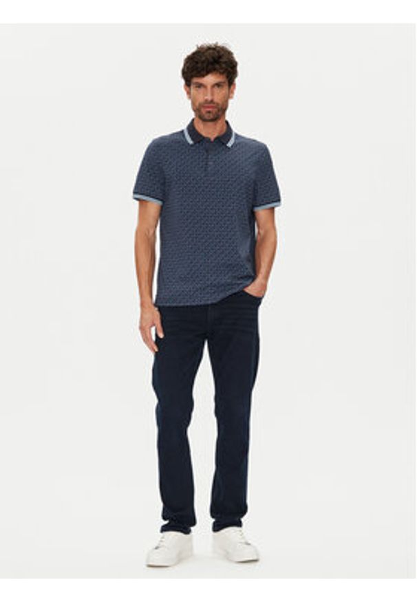 Michael Kors Polo CS550V85KS Granatowy Regular Fit. Typ kołnierza: polo. Kolor: niebieski. Materiał: bawełna