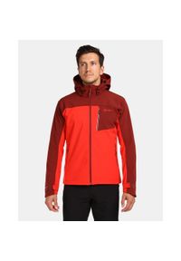 Męska kurtka softshell Kilpi RAVIO-M. Kolor: czerwony. Materiał: softshell. Sport: turystyka piesza #1