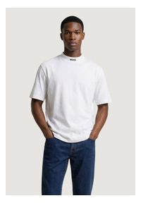 BOSS T-Shirt Tee Collar 50562120 Biały Relaxed Fit. Kolor: biały. Materiał: bawełna #1