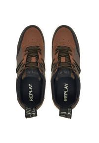 Replay - REPLAY Sneakersy Field M GMS1P .000.C0064L Brązowy. Kolor: brązowy. Materiał: skóra #3