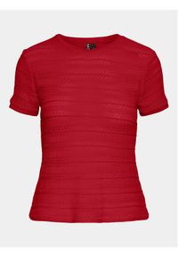 Pieces T-Shirt Agda 17148867 Czerwony Loose Fit. Kolor: czerwony. Materiał: bawełna #1