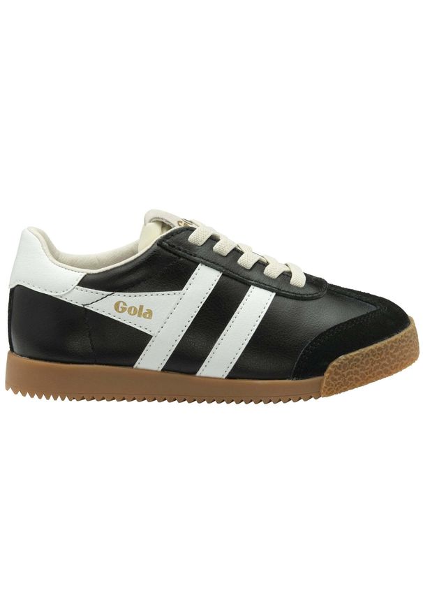Dziecięce skórzane trenery Gola Elan. Okazja: na co dzień. Kolor: wielokolorowy, biały, czarny. Materiał: skóra. Sezon: lato