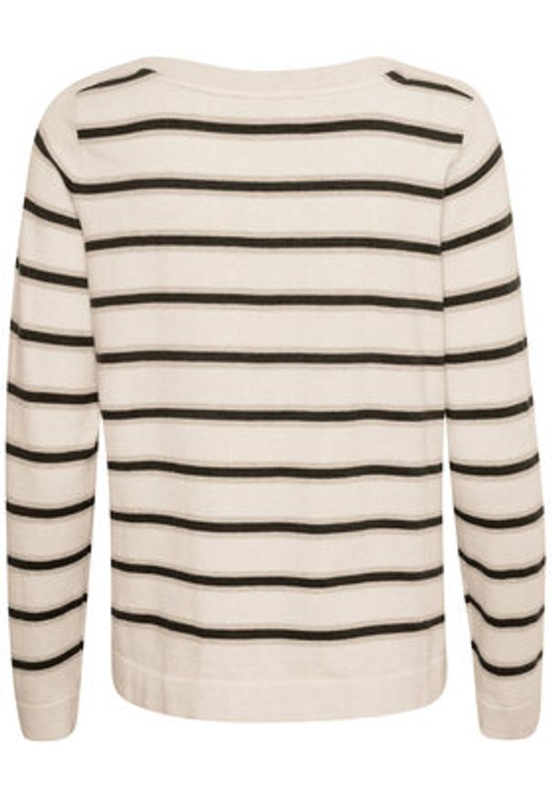 Cream Sweter Crdela Knit 10611709 Beżowy Regular Fit. Kolor: beżowy. Materiał: wiskoza