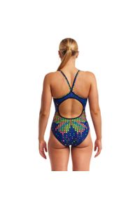 Strój kąpielowy jednoczęściowy FUNKITA B-Fly - Diamond Back. Kolor: niebieski