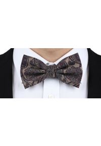 Mucha Męska z Poszetką - Chattier - Odcienie Brązów i Bordo, Kwiaty. Kolor: wielokolorowy, brązowy, beżowy. Wzór: kwiaty. Styl: elegancki, sportowy #4