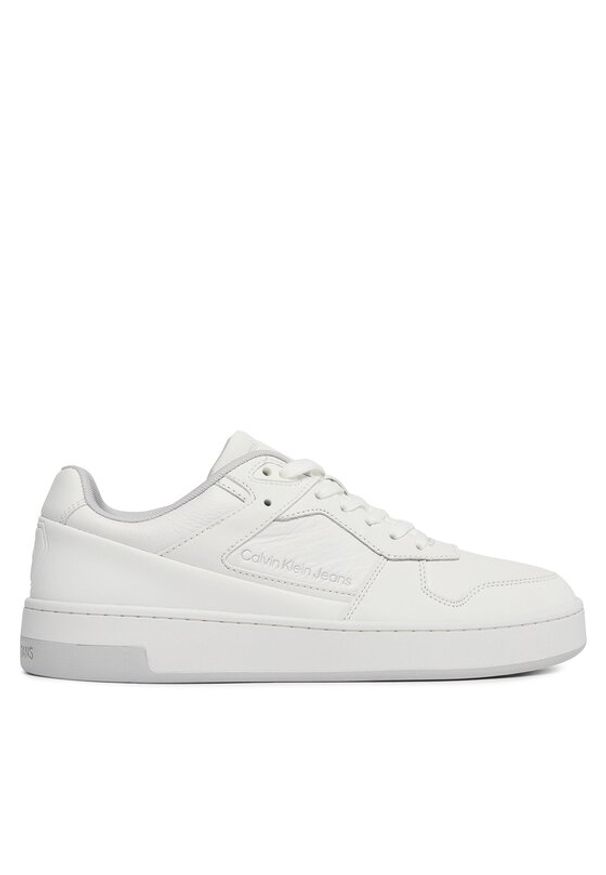 Calvin Klein Jeans Sneakersy Basket Cupsole Low Lth In Sat YM0YM00867 Biały. Kolor: biały. Materiał: skóra